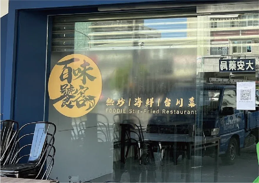 玻璃貼施工案例，玻璃貼、櫥窗貼圖、店面門面，都市彩繪案例