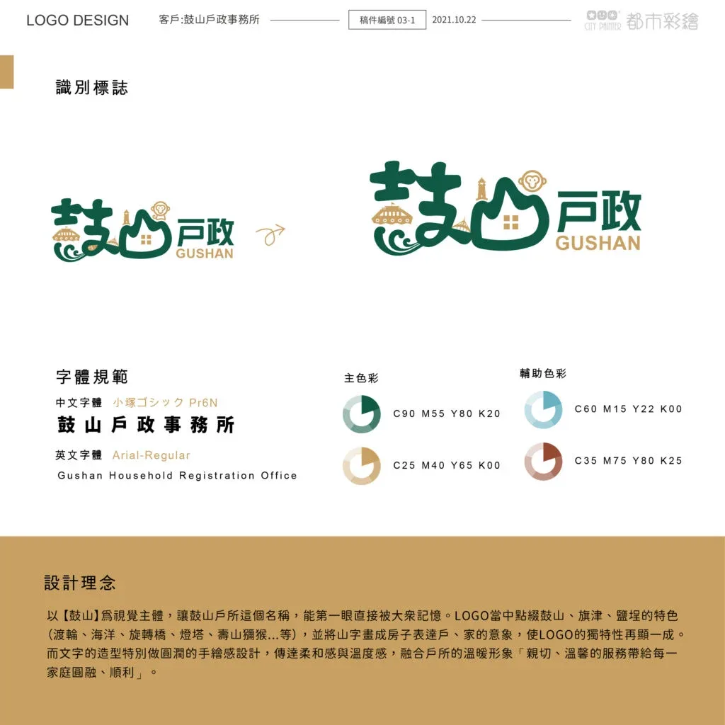 LOGO 設計作品案例，LOGO 設計、品牌識別、企業形象，都市彩繪案例